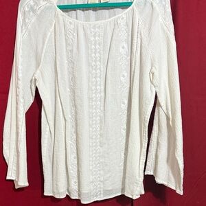Catherine Malandrino Cream Blouse